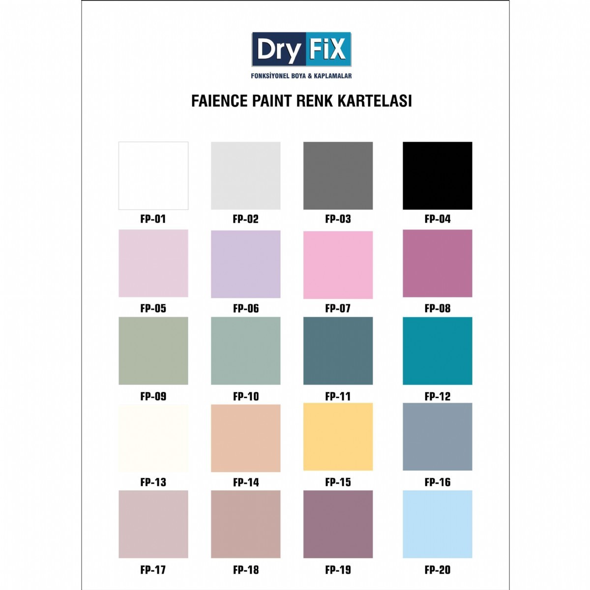 İç Cephe Boyalar | Dryfix Faience Paint Fayans Boyası 1 Kg | FAIANCE1KG |  | 