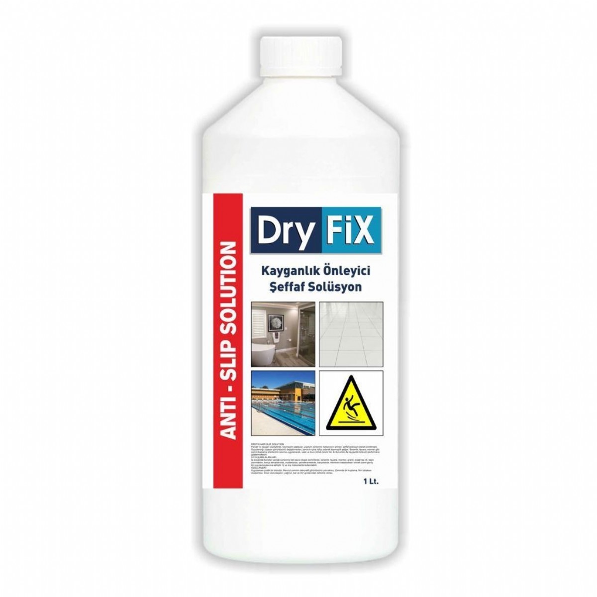 Su İzolasyonu | Dryfix Kayganlık Önleyici Şeffaf Solüsyon 0.5 Lt | ANTİSLİPSOL05 |  | 
