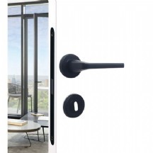 Marelli VENTO BLACK siyah renkli yuvarlak rozetli kapı kolu